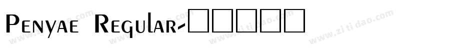 Penyae Regular字体转换